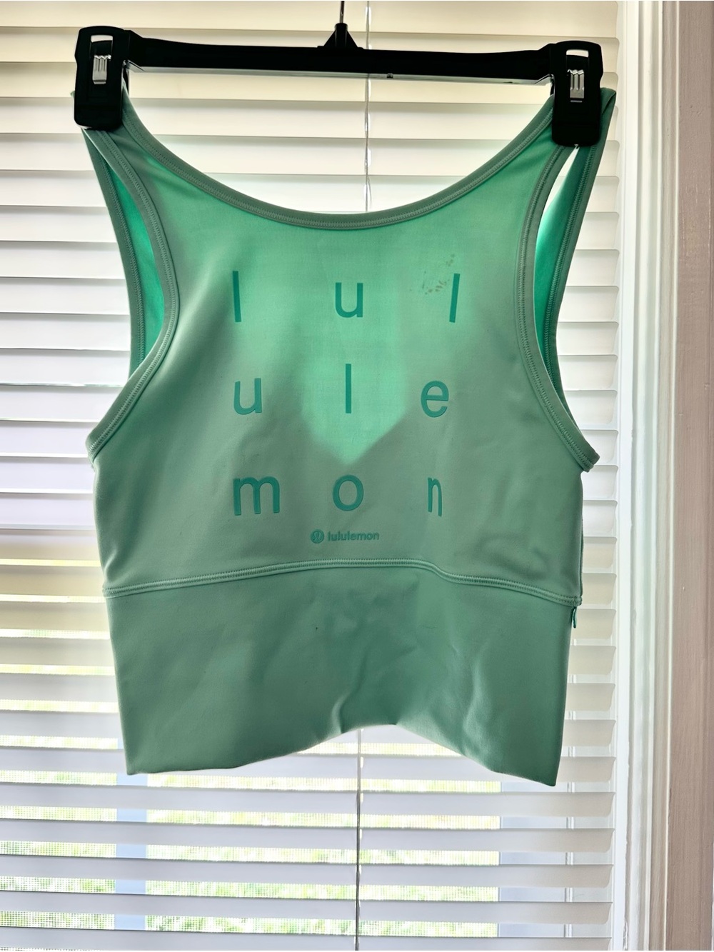 lululemon athletica Women's Mint Green Racerback Crop Tank